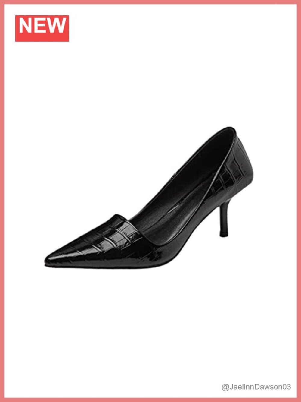 Genuine Leather Handmade Pointed Toe Mid Stiletto Heel Slip On Loafer Pumps